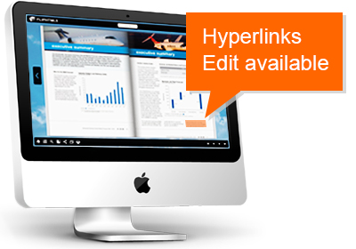 Hyperlinks work on digital catalog